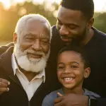family portrait with generational vibe